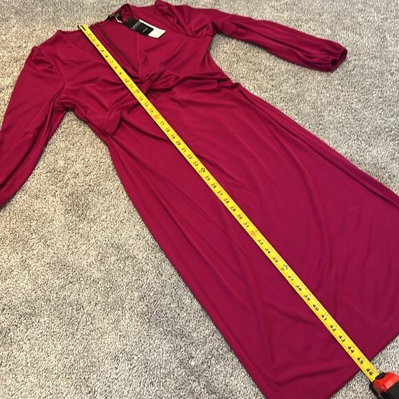 NWT Lauren Ralph Lauren Twist Front Jersey Cutout Dress Size 14 Plus Size Sexy - Picture 14 of 16